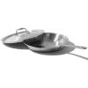 image:imageMade In Cookware  10Inch Stainless Steel Frying Pan With Lid  5 Ply Stainless Clad  Professional Cookware  Crafted in Italy  Induction Compatible12 Stainless Frying Pan wLid