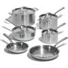 image:imageMade In Cookware  7 Piece Stainless Steel Cookware Set  5Ply Stainless Clad  Includes Frying Pan Saucepan Saute Pan Stock Pot  Professional Cookware  Crafted in Italy  Induction Compatible10Piece